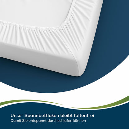 Sensalou wasserdichtes Spannbettlaken 140x200 cm, 2er-Pack
