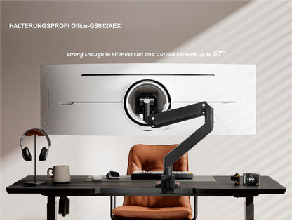 HALTERUNGSPROFI Office-GS612AEX Monitor Halterung Extrastark Gasfeder
