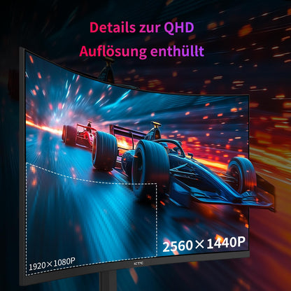 KTC 32 Zoll Curved Gaming Monitor 1000R - 2K WQHD 240Hz