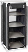 BRUNNER Azabache HS Campingschrank – Kompakt & Faltbar. Grauer Campingschrank mit Fächern. Mobiler Stauraum für Campingausrüstung.