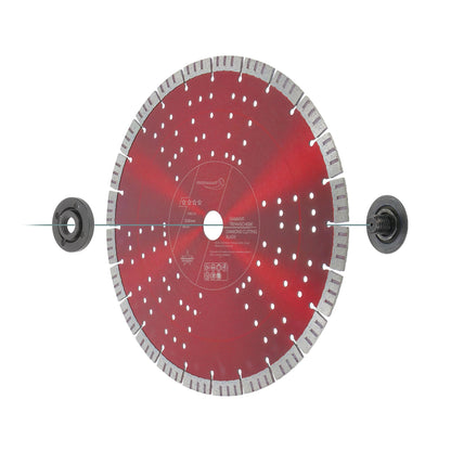 PRODIAMANT Turbo Diamant-Trennscheibe Beton 350x30mm