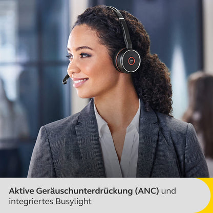 Jabra Evolve 75 SE Headset Schnurlos ANC Stereo - Schwarz