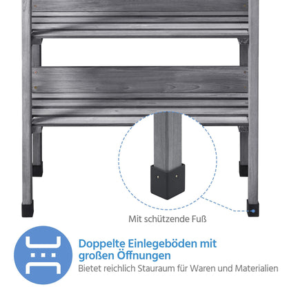 Yaheetech Pflanztisch aus Tannenholz mit verzinkter Arbeitsplatte