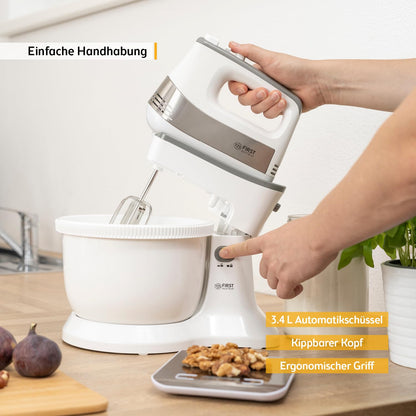 TZS First Austria Handmixer FA-5257-3, 2-in-1 Standmixer, 500 W