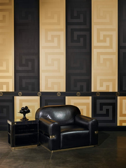 Livingwalls A.S. Création Versace Design Vliestapete Schwarz