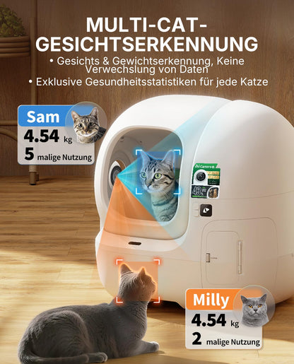 PETKIT PUROBOT Max Pro 2 Selbstreinigende Katzentoilette mit Kamera