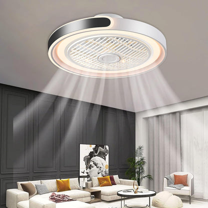 ASJK Deckenventilator mit LED Licht Dimmbar, Leise – Schwarz