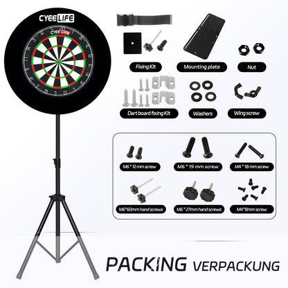 CyeeLife professioneller mobiler Dartständer für Dartscheiben