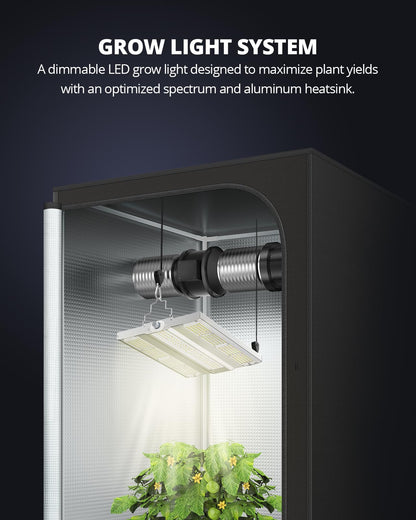 VIPARSPECTRA XS1500 Pro LED Grow Lampe - Vollspektrum Linsen