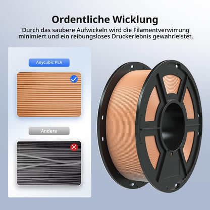 ANYCUBIC PLA Filament Refill Spool Kit 1.75mm, 4kg in 4 Farben