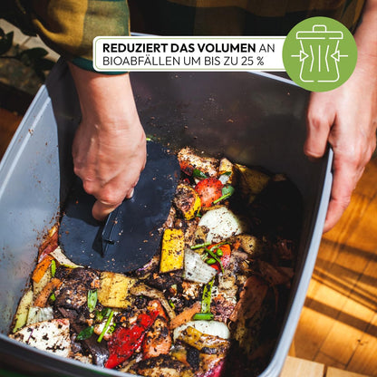 Skaza Bokashi Organko Biomülleimer Set 2 x 16 Liter mit EM Aktivator
