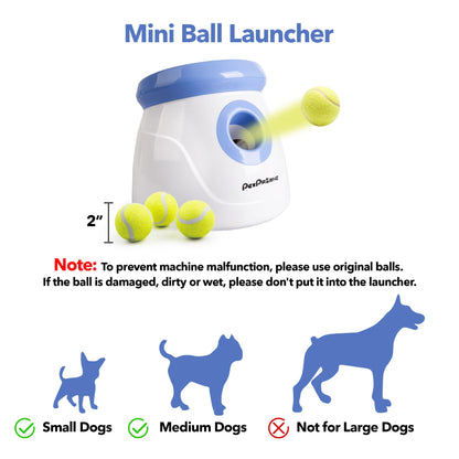 Pet Prime Automatischer Ballwerfer für kleine Hunde - Mini Weiss