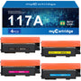 MYCARTRIDGE Toner Set kompatibel für HP 117A (4er-Pack) – vier Tonerkartuschen in Schwarz, Cyan, Gelb und Magenta