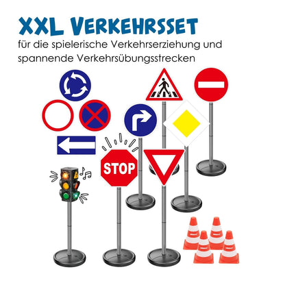 alldoro XXL-Verkehrsset Verkehrserziehung Kinder 60230