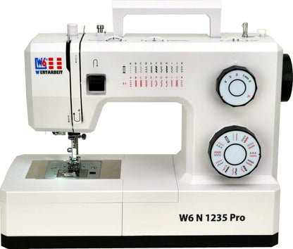 W6 Nähmaschine N 1235 Pro Freiarm mit 24 Stichprogrammen