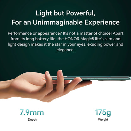 HONOR HonorMagic5 Lite 5G Smartphone - 256GB Midnight Black