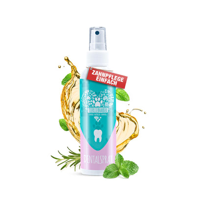 TIERLIEBHABER Dentalspray für Hunde – 100% natürliche Zahnpflege, Sprayflasche