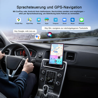 Avylet 8'' Tragbares Carplay Android Auto Display mit Rückfahrkamera