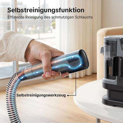 Lubluelu Nasssauger Polsterreiniger 600 W für Teppich, Sofa & Auto