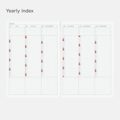 Hobonichi Techo 2026 Cousin Book Planner - A5, English, Jan Start