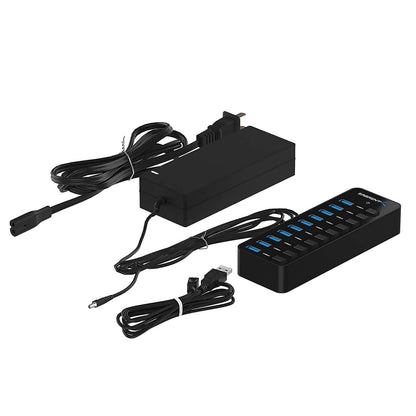 Sabrent HB-BU10 USB 3.0 Hub aktiv mit 10 Ports und 60W Netzteil