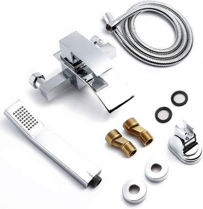 SwissBath H59 Badewannenarmatur - Chrom, Brause, Druckschalter