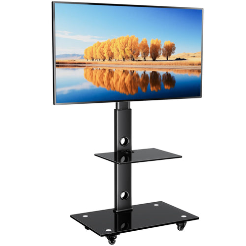 BONTEC TV Ständer rollbar für 30-70 Zoll bis 40 kg, VESA 600x400