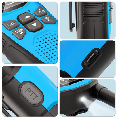 NXGKET Walkie Talkie 3er Set aufladbar mit 5 km Reichweite