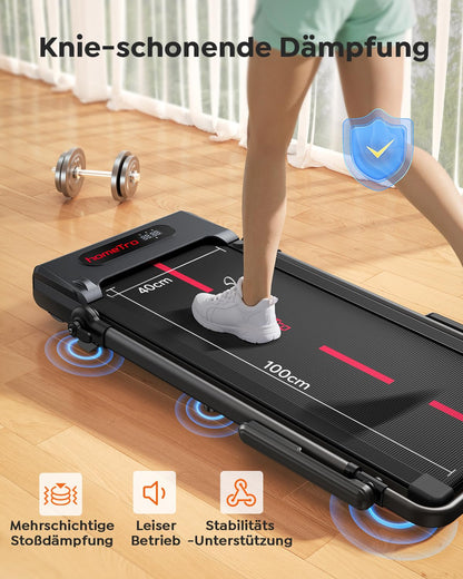 HomeTro HM5 Laufband klappbar mit Steigung, Walking Pad bis 12 km/h