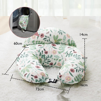 momcozy Stillkissen Gross mit Sicherheitsumrandung - Plante & Wald