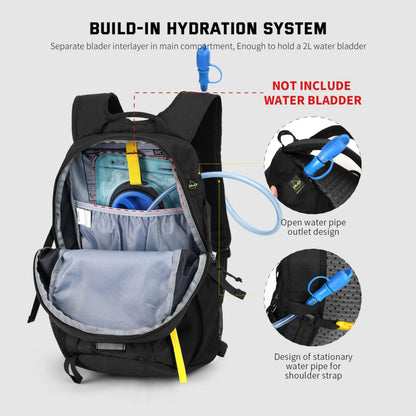 SKYSPER LANTC20 Wanderrucksack 20L leicht mit Rückenbelüftung