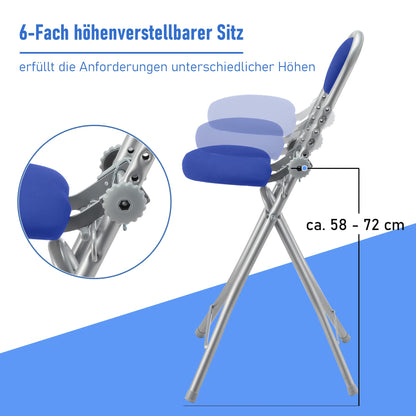 Ribelli Bügelstehhilfe Stehstuhl, 6-fach höhenverstellbar, klappbar