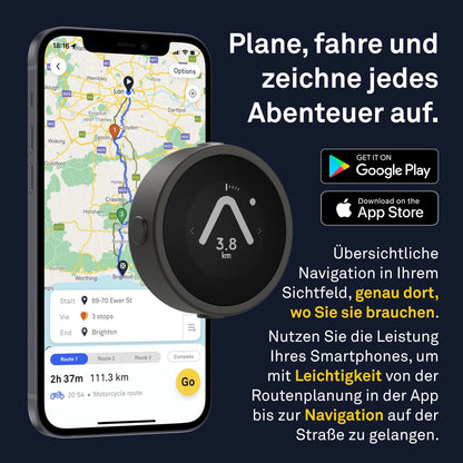 Beeline Moto GPS Navi für Motorräder & Roller - Schwarz