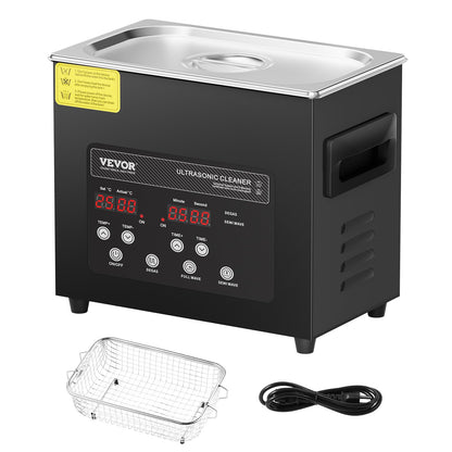 VEVOR Ultraschallreiniger KZ-F3, 3 L, 120 W, mit Heizung und Timer