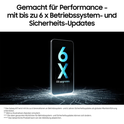 Samsung Galaxy A17 LTE Smartphone 128 GB, 50-MP-Kamera, Schwarz