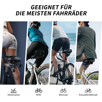 YOUNGDO Gel Fahrradsattel, ergonomisch, atmungsaktiv, mit Abdeckung