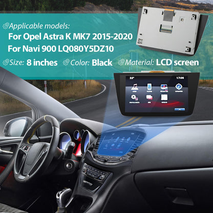 TGHongKy LCD Touchscreen 8 Zoll für Opel Astra K 2015-2020 LQ080Y5DZ10