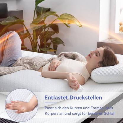 Amazon Basics Gel-Schaum Topper - 90x200cm, 7cm Höhe