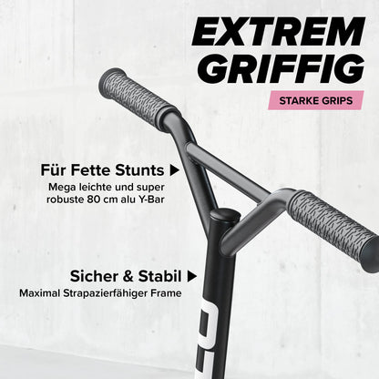 Apollo Genius Pro Stunt Scooter – Kickscooter für Kinder ab 6 Jahre