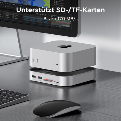 UGREEN Mac mini M4 Dock - DP 4K@240Hz, SSD & Dual-Monitor