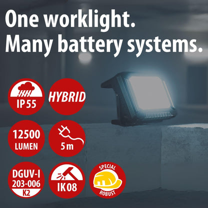 Brennenstuhl Baustrahler LED Hybrid Multi Battery 10050 MH 100W