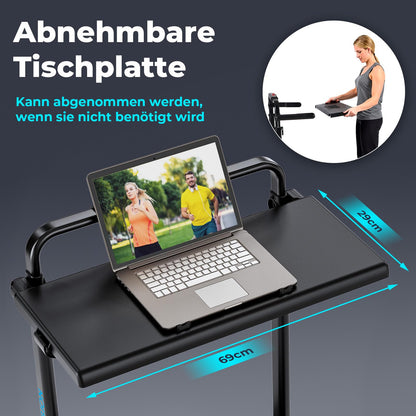 Riksion Klapp-Laufband mit Schreibtisch – Büro & Zuhause