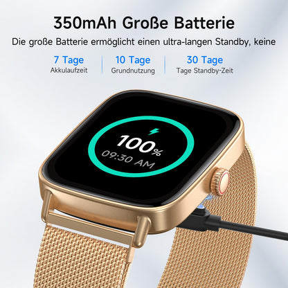 AEAC Smartwatch Damen mit Telefonfunktion, IP68, 110+ Sportmodi