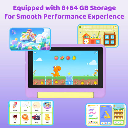 Ainmel Kinder Tablet 7 Zoll Android 13 - 8GB/64GB Rose