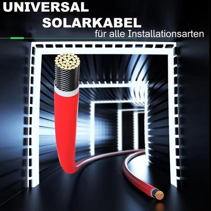 NAUC Solar Verlängerungskabel – Solarkabel 4mm² Schwarz 100m