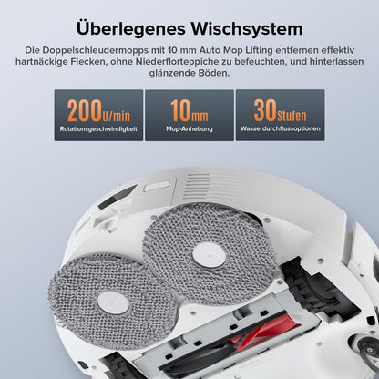 roborock Qrevo Edge S5A Saugroboter mit Wischfunktion, Weiss