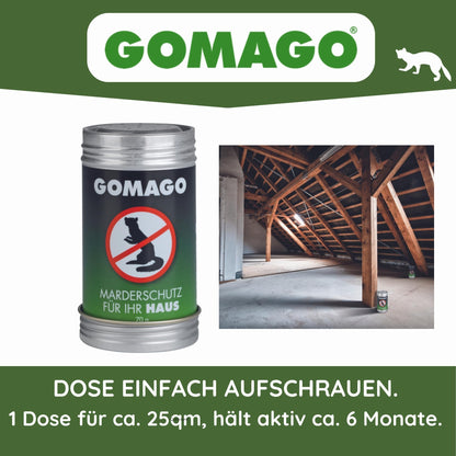 GOMAGO Marderschutz Set Duftstoff Vergrämung – 2er Set Haus