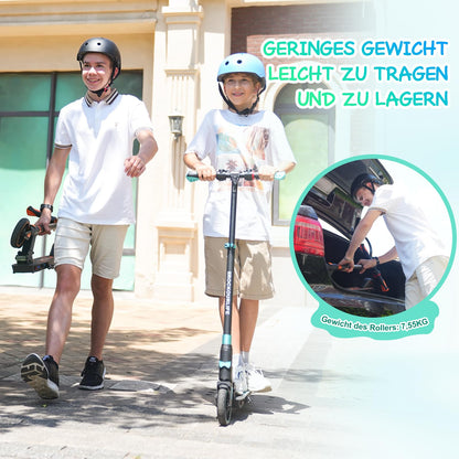 RCB TECH E-Scooter Kinder – Faltbarer E-Scooter 20 km/h | 16 km