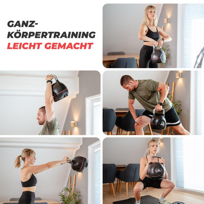 SPORTSCHMIEDE Verstellbare Kettlebell Hantelset Home Gym