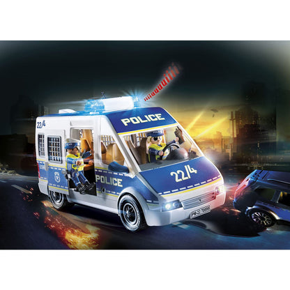 PLAYMOBIL City Action 70899 Polizei-Mannschaftswagen - Licht & Sound